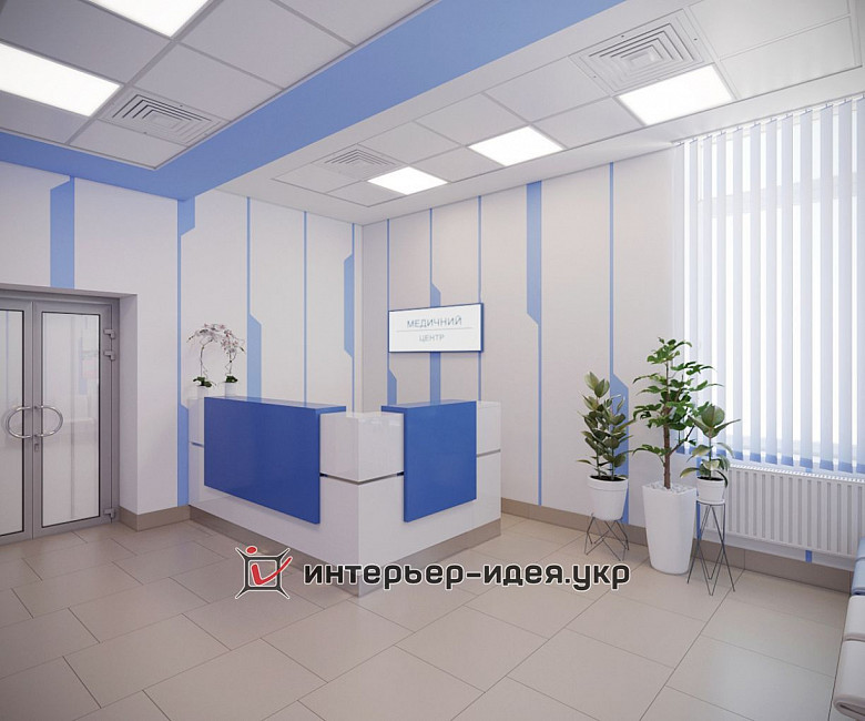 Розробка дизайн ресепшена і коридору в Медичному центрі
