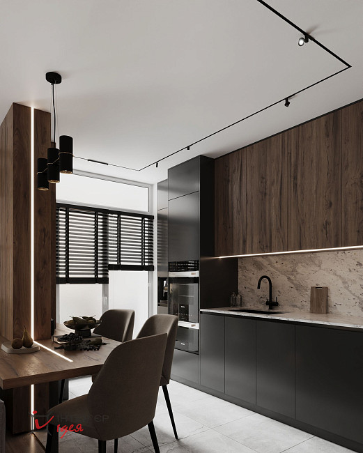 Сучасний інтер'єр квартири для щасливої пари