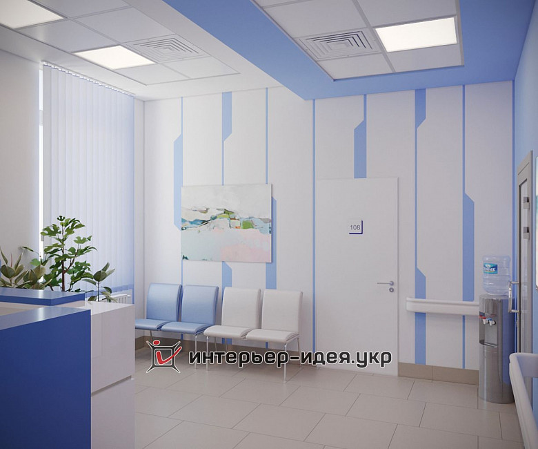 Розробка дизайн ресепшена і коридору в Медичному центрі