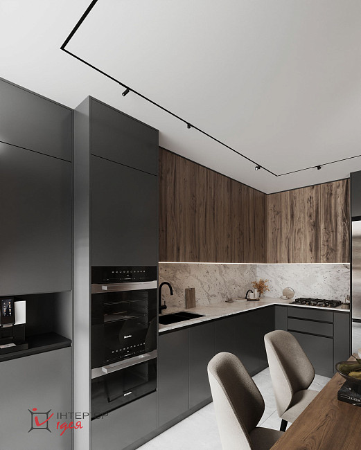 Сучасний інтер'єр квартири для щасливої пари