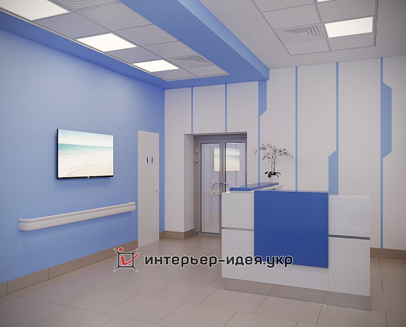 Розробка дизайн ресепшена і коридору в Медичному центрі