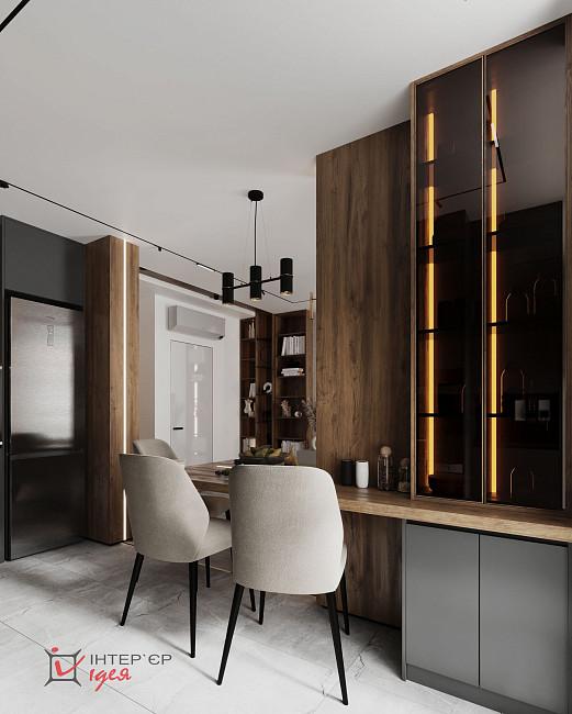 Сучасний інтер'єр квартири для щасливої пари