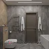 Санвузол в дерев&#039;яних ромбах