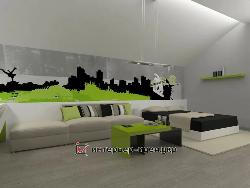 Дизайн кімнати для підлітка з елементами мінімалізму