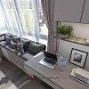 Дитяча кімната для дівчинки в квартирі в ЖК &amp;quot;SKYSUN&amp;quot;, Одеса