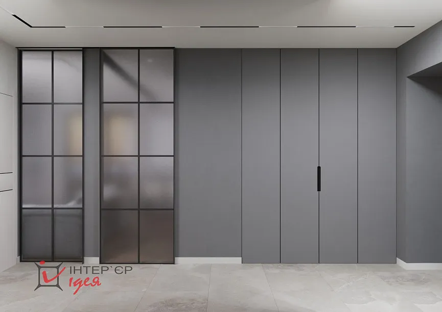 Передпокій 13,5 м2 в стилі учасний мінімалізм